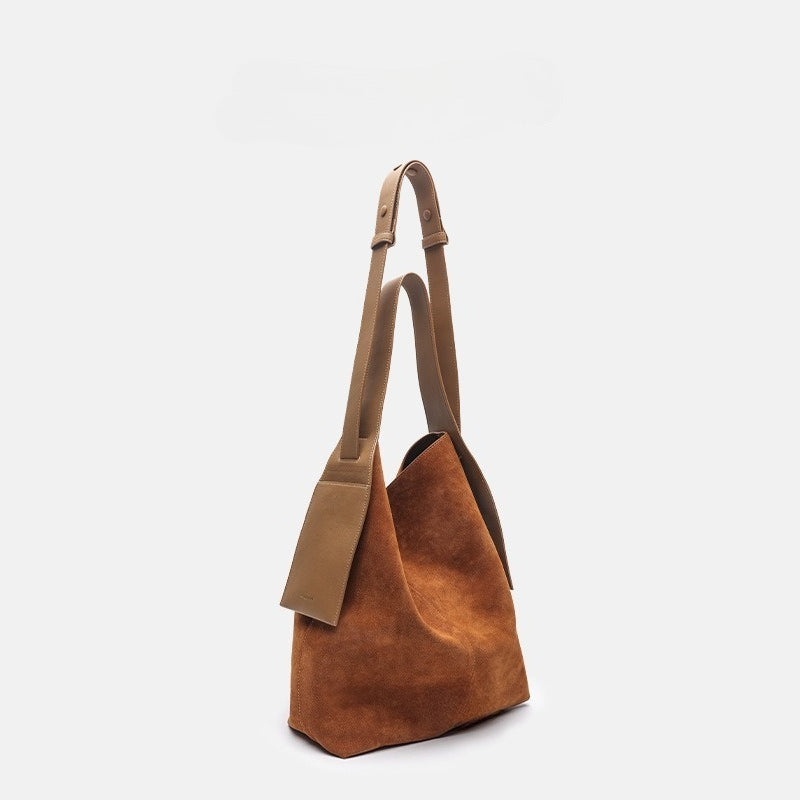 Suede ear tote bag