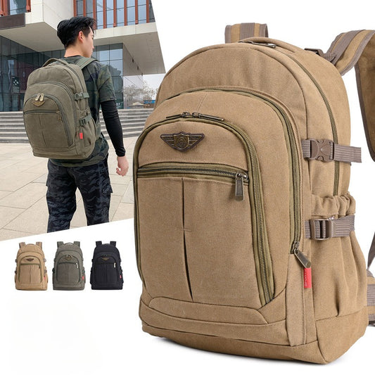 50 liter thick canvas wear-resistant travel backpack