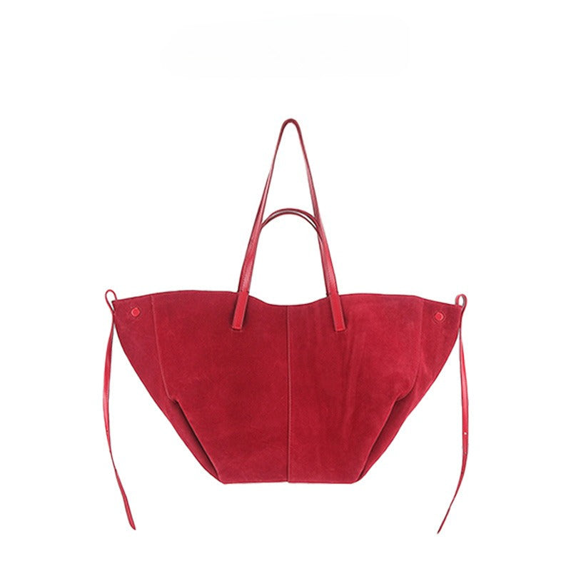 Suede shoulder armpit bag