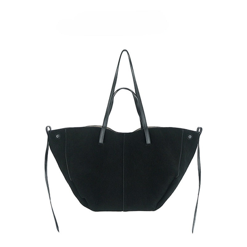 Suede shoulder armpit bag