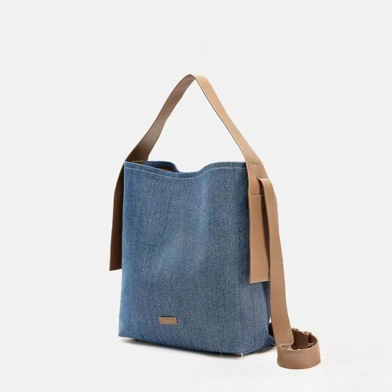 Suede ear tote bag