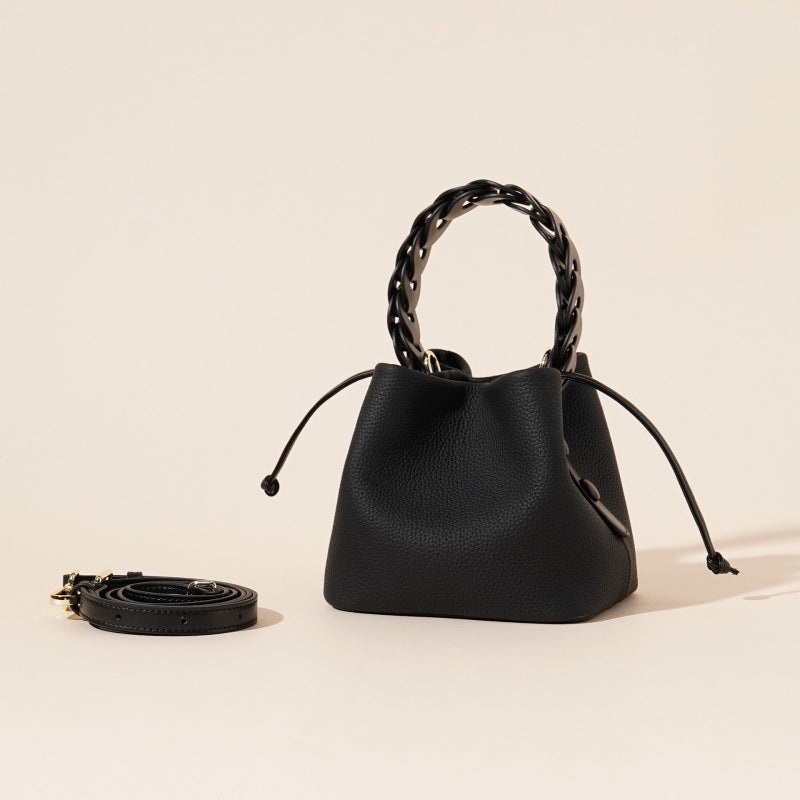 Leather shoulder messenger women's bag