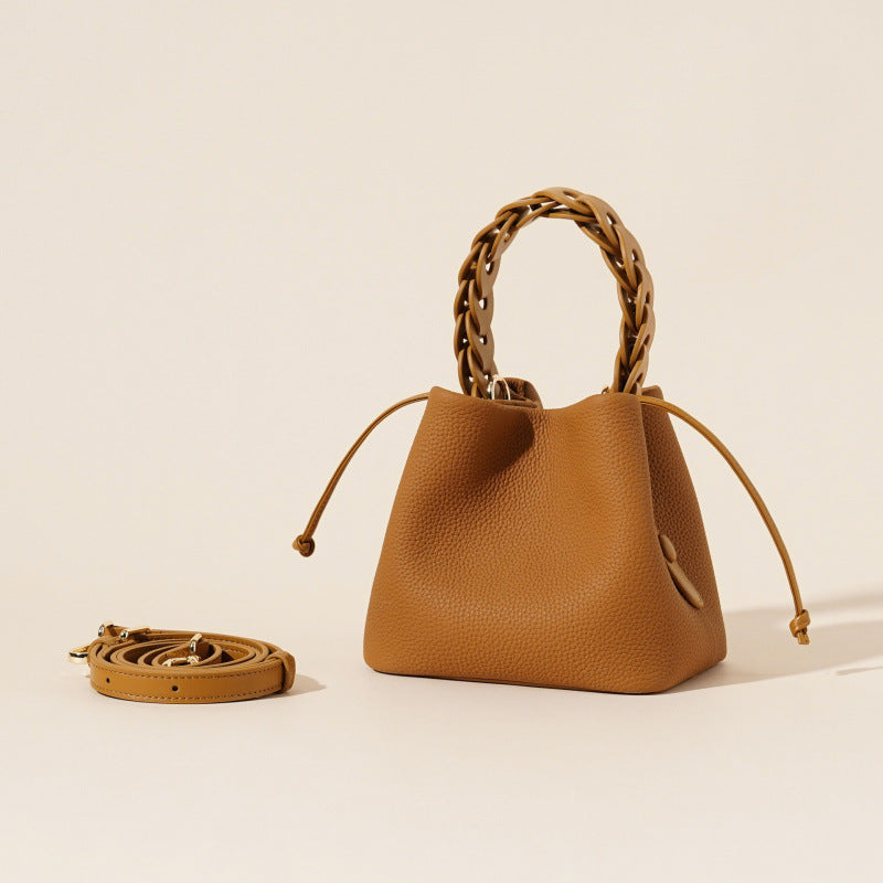 Leather shoulder messenger women's bag