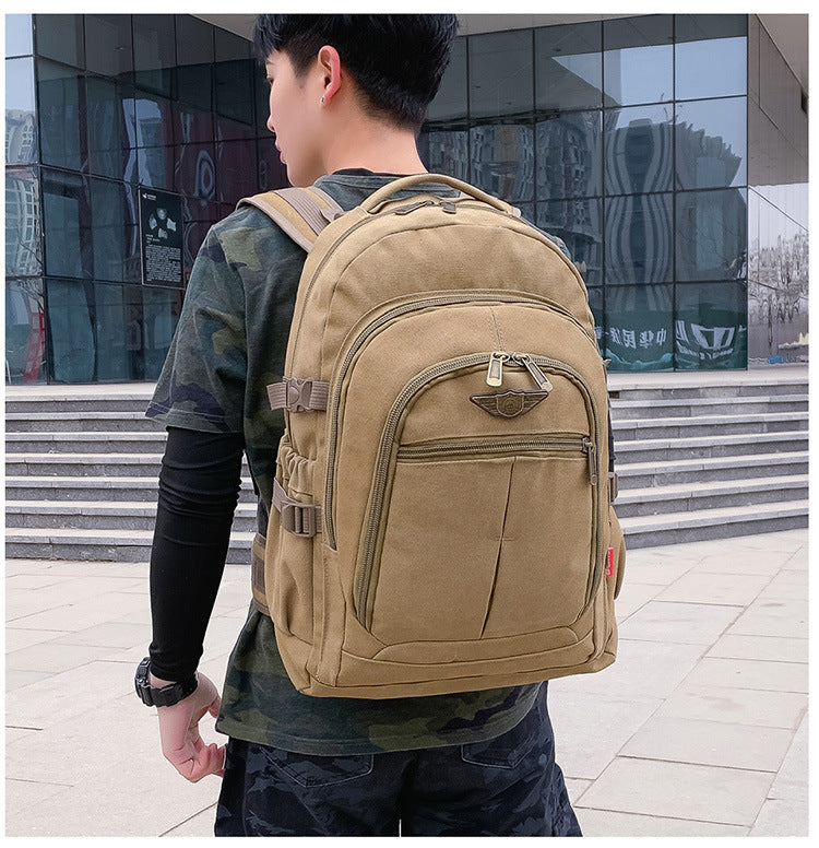 50 liter thick canvas wear-resistant travel backpack
