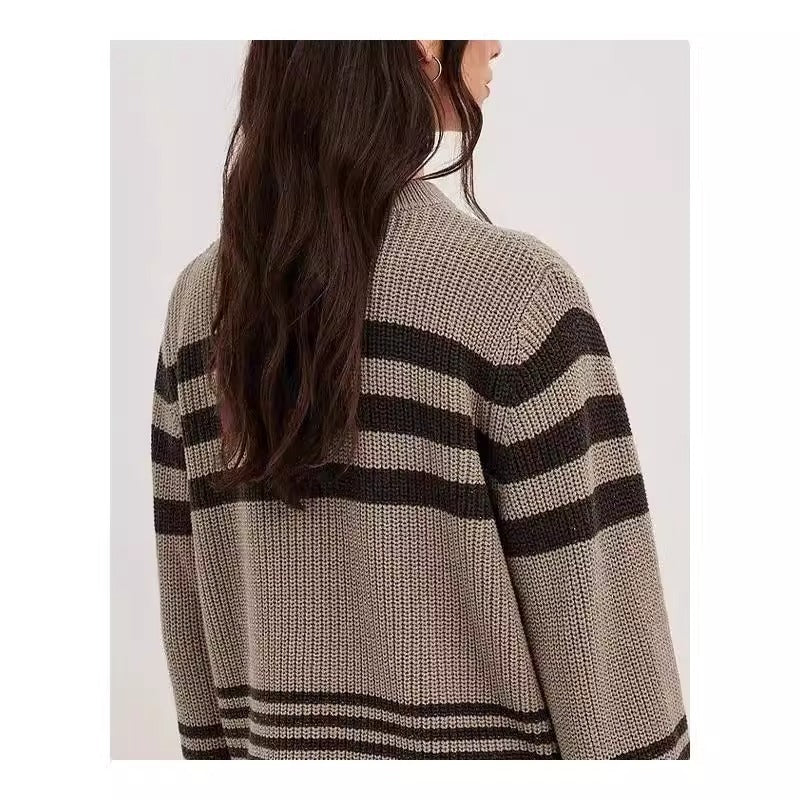 Embroidered knit sweater