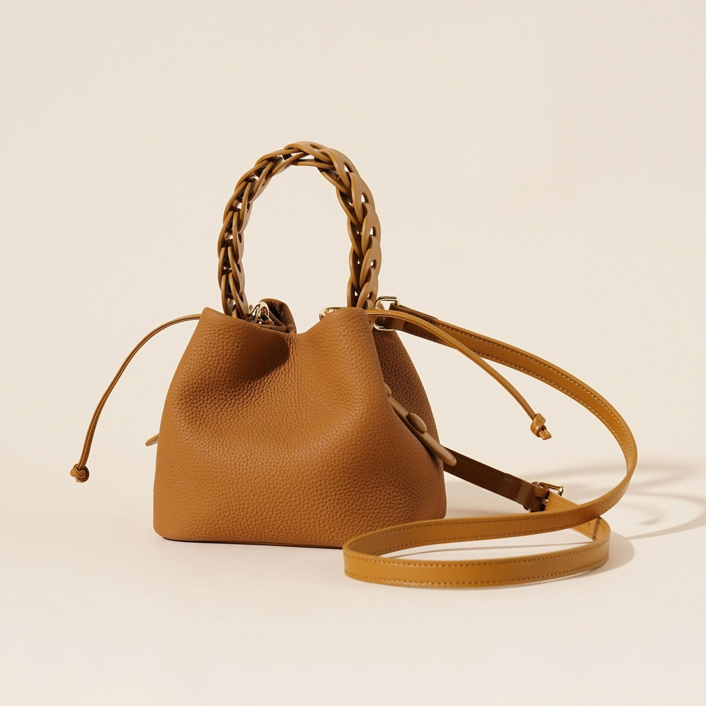 Leather shoulder messenger women's bag