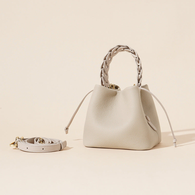 Leather shoulder messenger women's bag