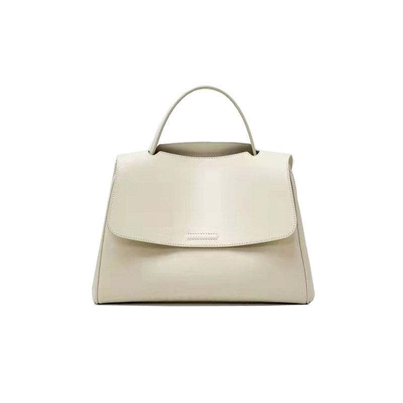 Leather tote large capacity messenger bag