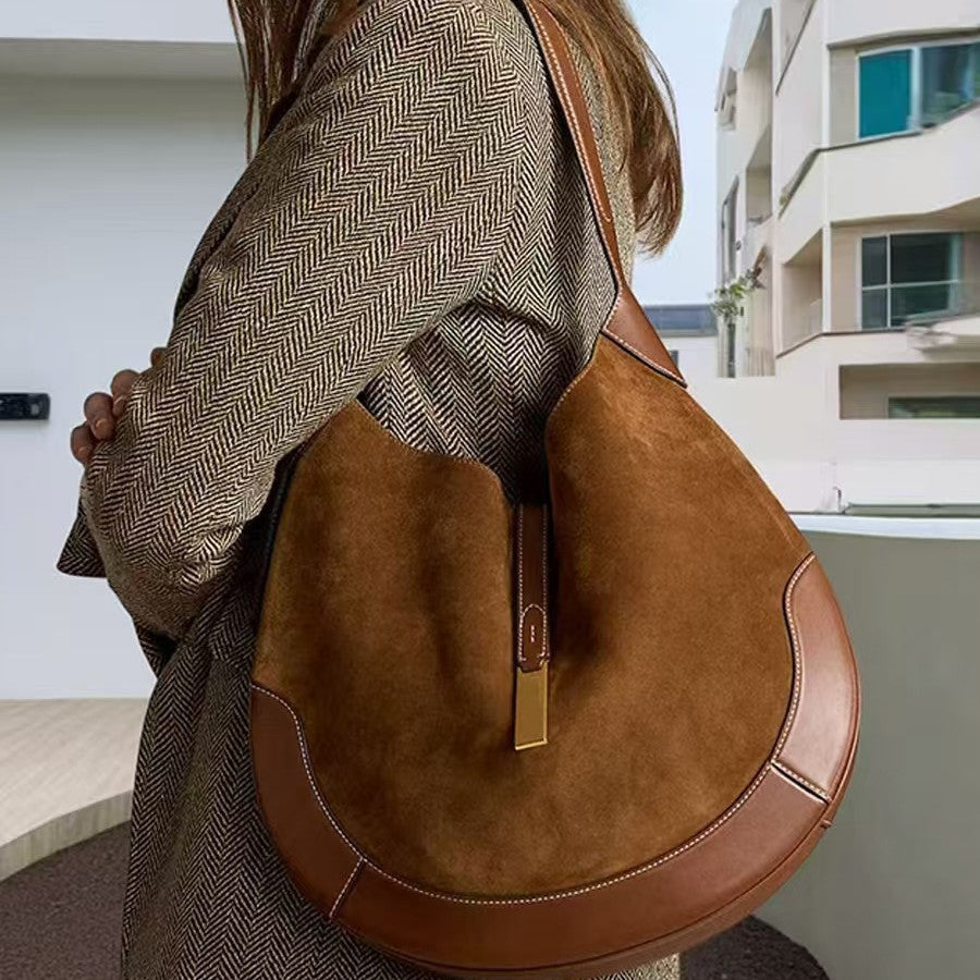 Contrasting tote bag underarm bag