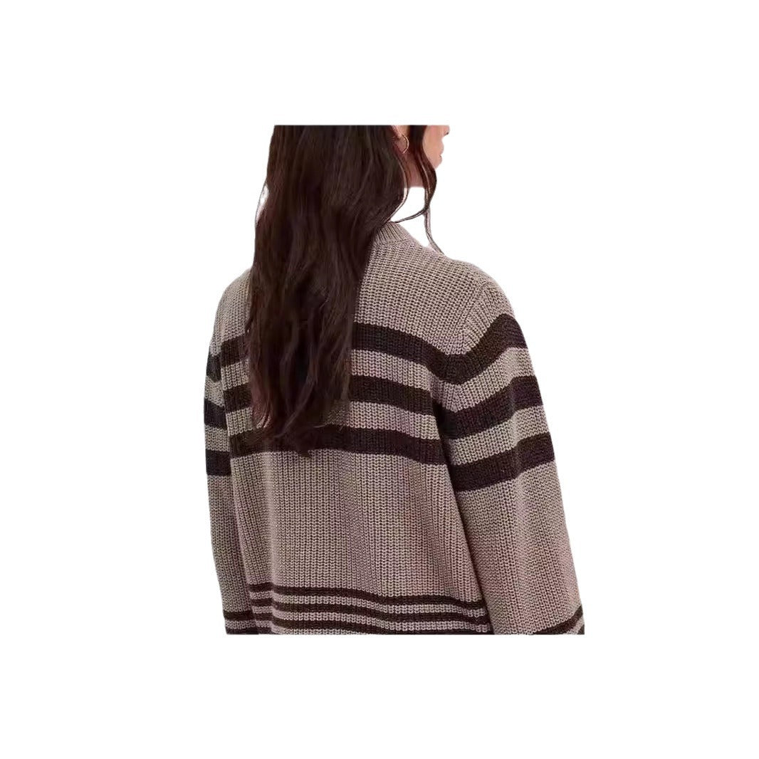 Embroidered knit sweater