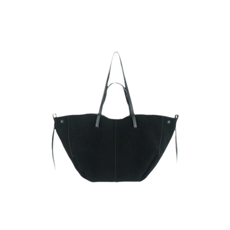 Suede shoulder armpit bag
