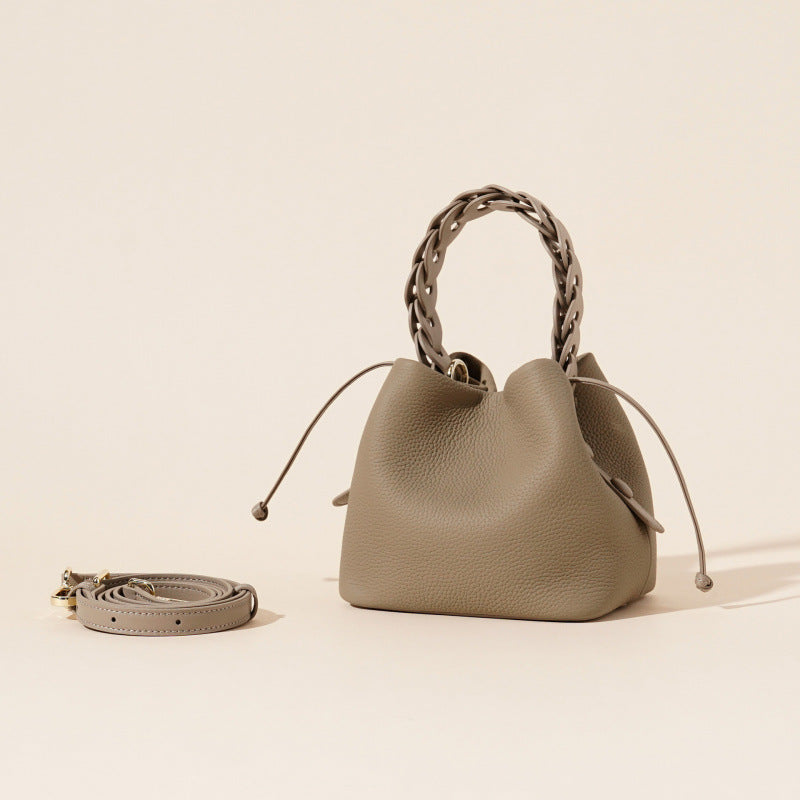 Leather shoulder messenger women's bag