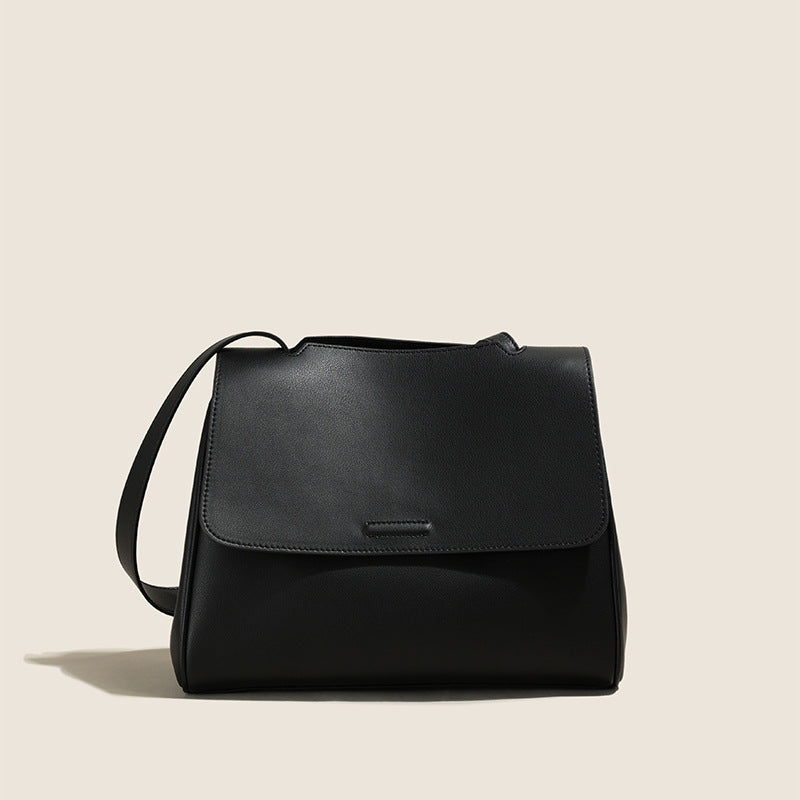 Leather tote large capacity messenger bag