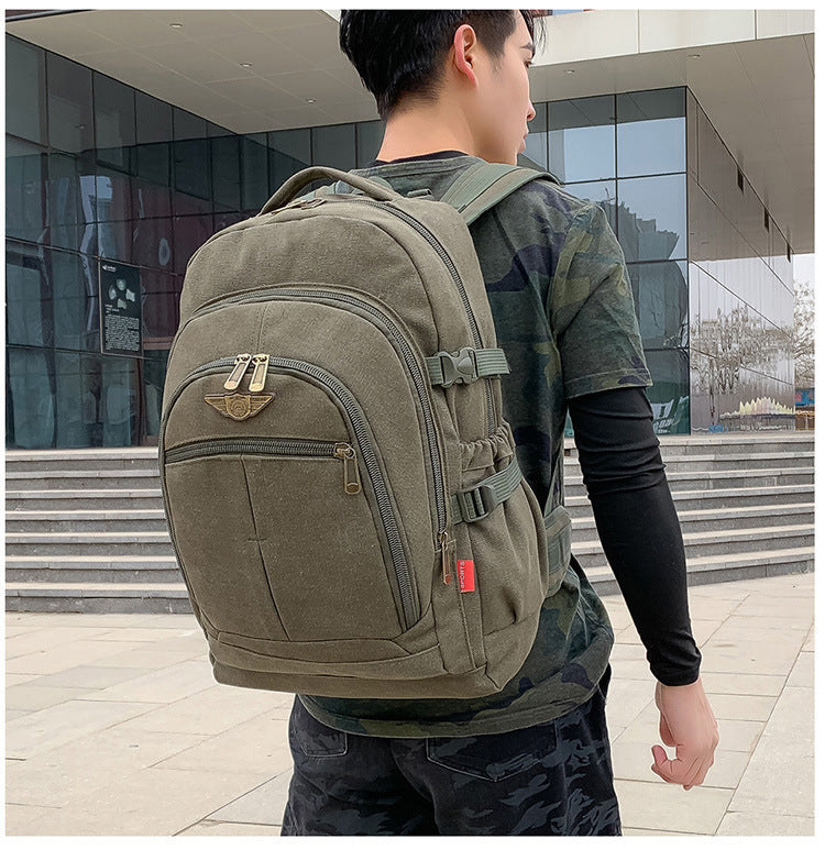 50 liter thick canvas wear-resistant travel backpack