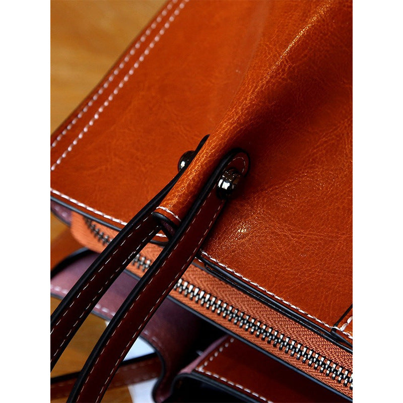 Portable shoulder tote bag