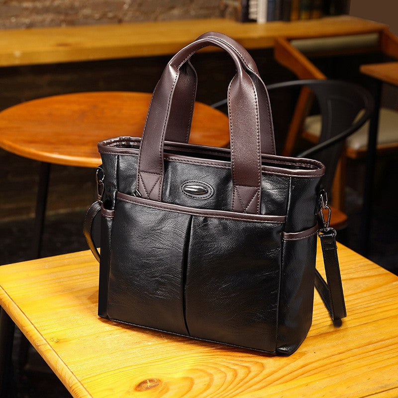 Soft leather tote shoulder/crossbody bag