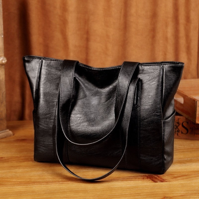 Soft leather tote shoulder/crossbody bag