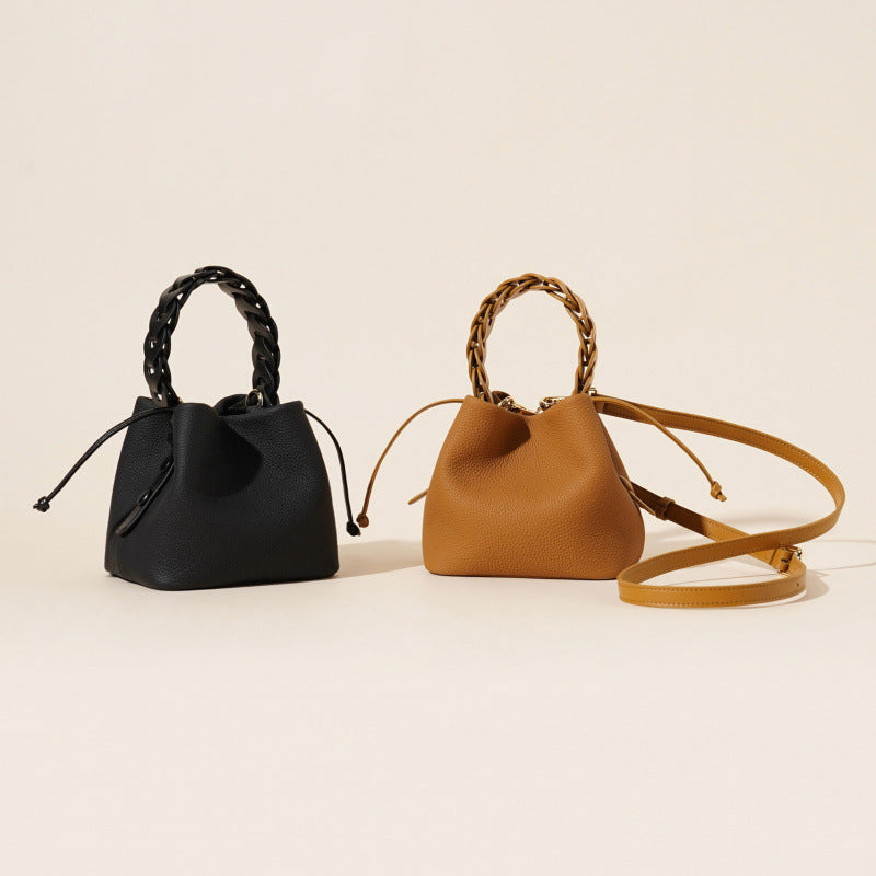 Leather shoulder messenger women's bag