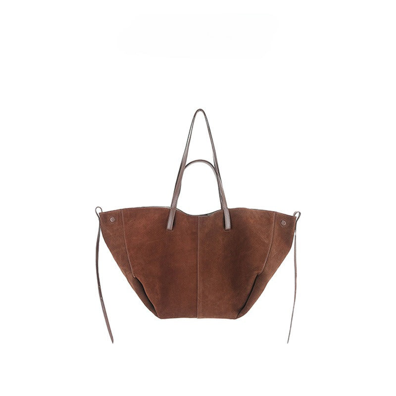 Suede shoulder armpit bag