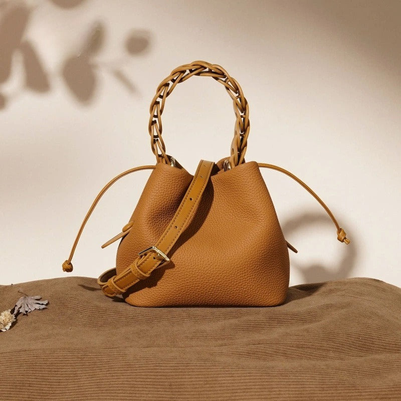 Leather shoulder messenger women's bag