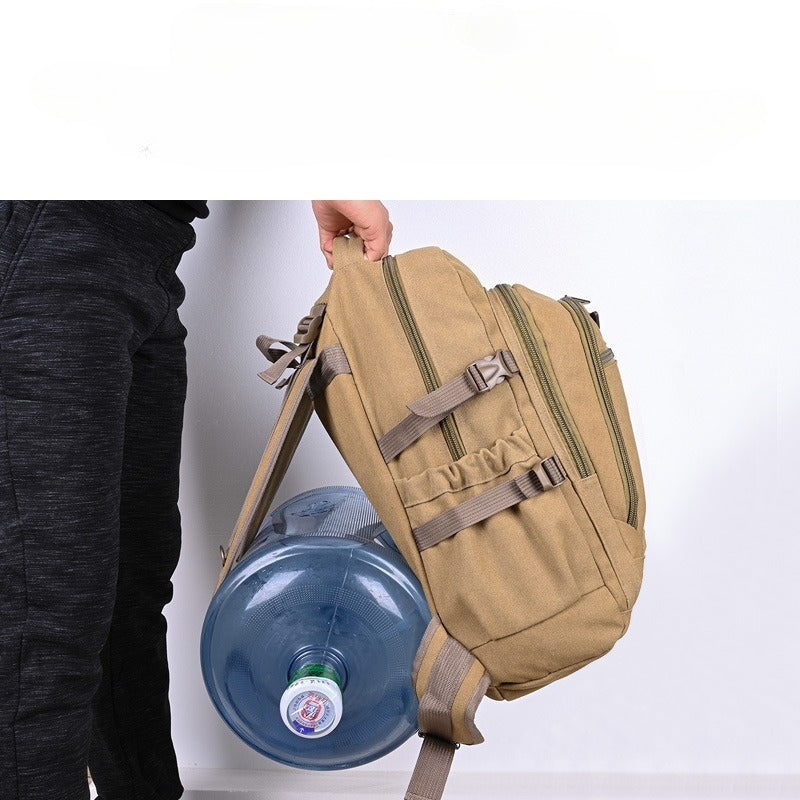 50 liter thick canvas wear-resistant travel backpack