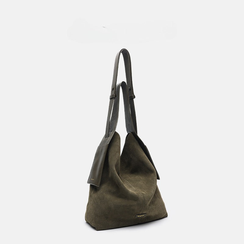 Suede ear tote bag