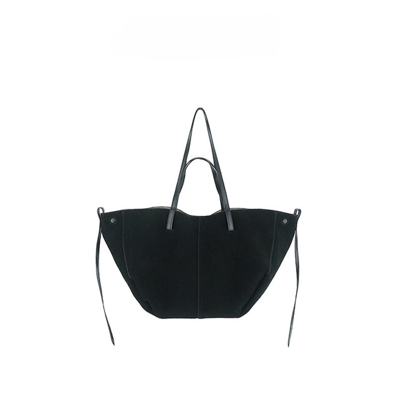 Suede shoulder armpit bag